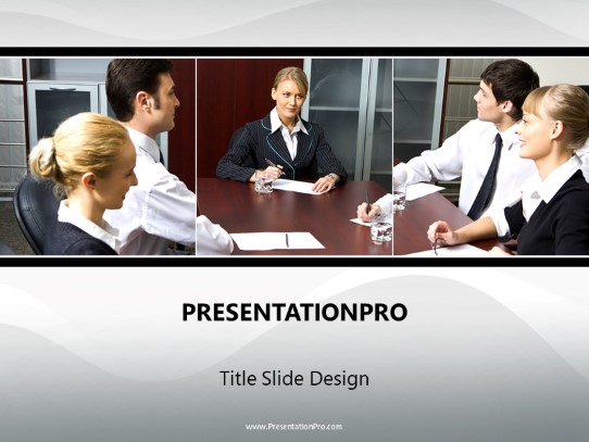 Business Overview PowerPoint Template title slide design
