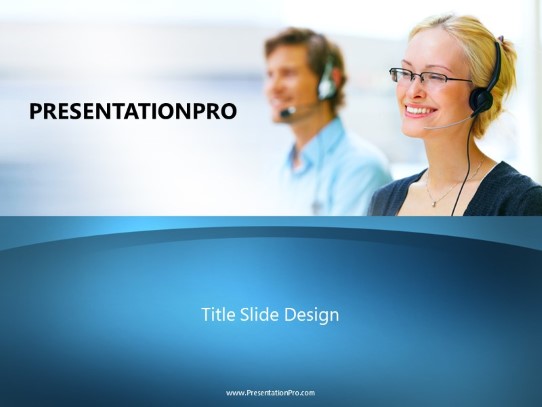 Can We Help You PowerPoint Template title slide design