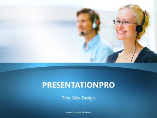 Can We Help You 1 PowerPoint Template title slide design