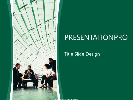 Collaboration PowerPoint Template title slide design