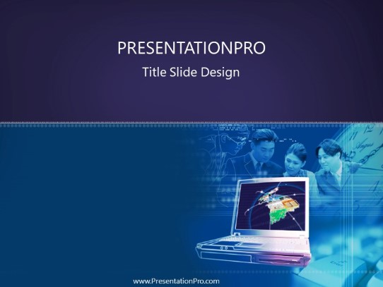 Ebusiness Chat PowerPoint Template title slide design