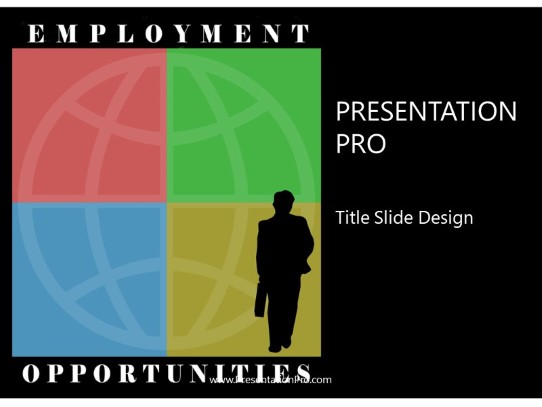 Employment Opp PowerPoint Template title slide design