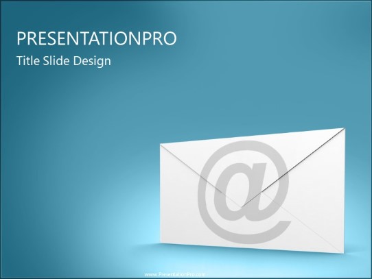 Envelope Perspective At PowerPoint Template title slide design