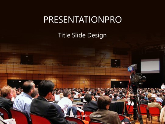 General Session PowerPoint Template title slide design