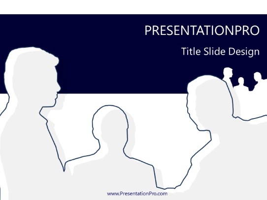 Handshake Outlines PowerPoint Template title slide design