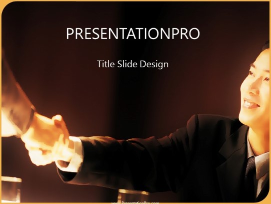 Its A Deal PowerPoint Template title slide design