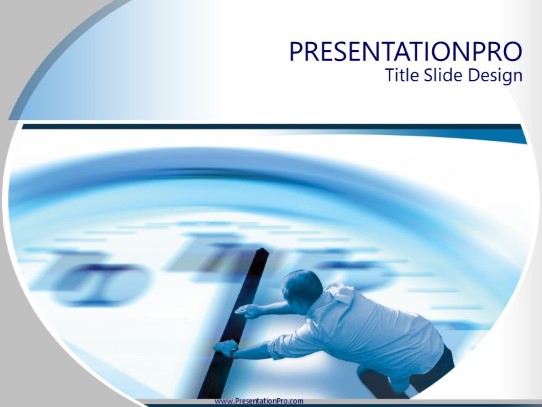 Keeping Time PowerPoint Template title slide design