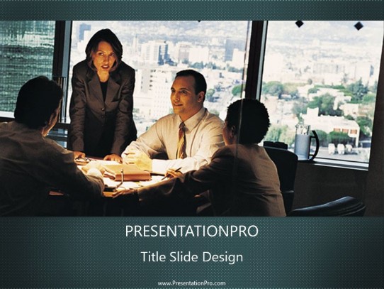 Meeting03 PowerPoint Template title slide design