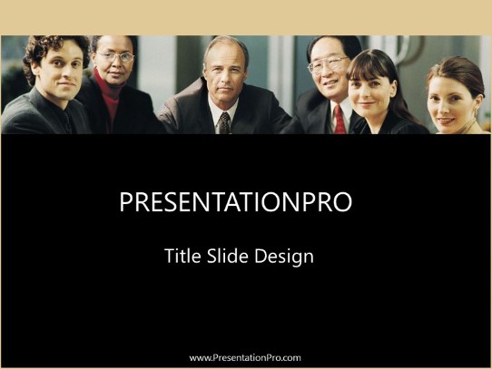 Min25 PowerPoint Template title slide design