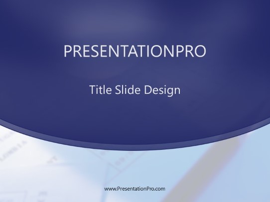 Penpaper PowerPoint Template title slide design