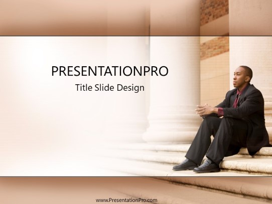 Professional Male PowerPoint Template title slide design