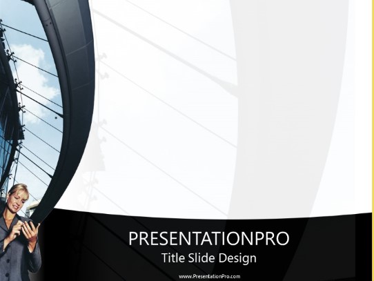Scheduling Under Arches PowerPoint Template title slide design
