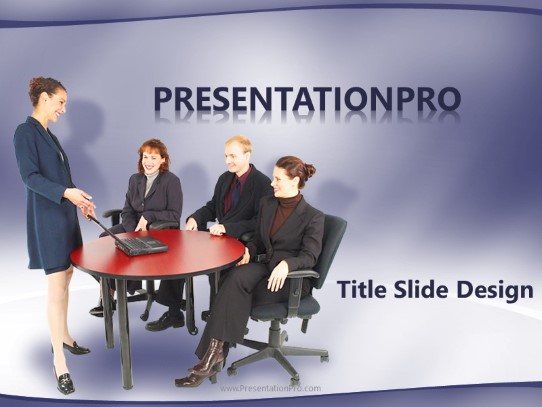 Sharing Information PowerPoint Template title slide design