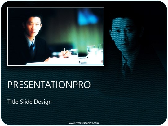 Sign The Contract PowerPoint Template title slide design