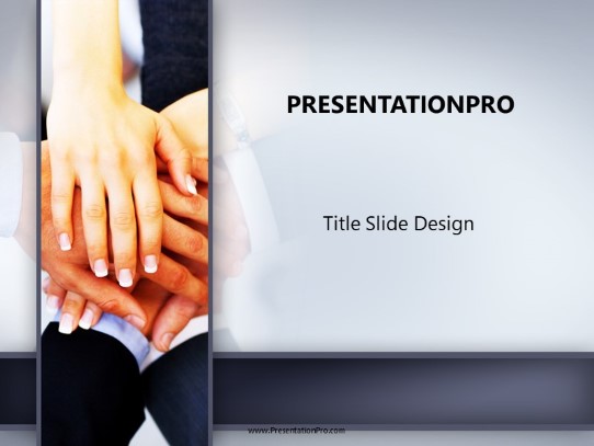 Strength In Numbers PowerPoint Template title slide design