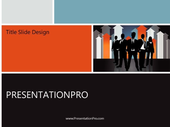 Success Stance PowerPoint Template title slide design