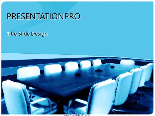 The Apprentice PowerPoint Template title slide design