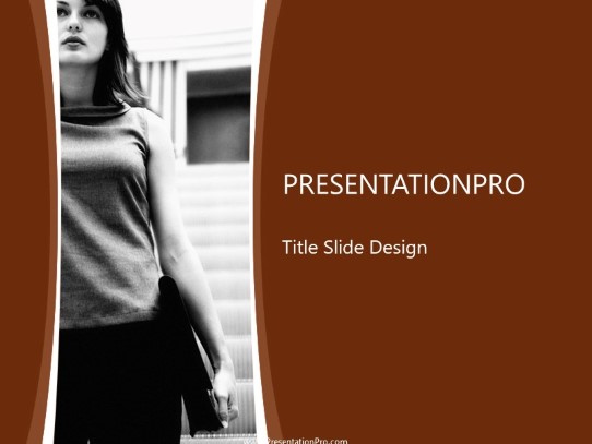 Young Professional PowerPoint Template title slide design