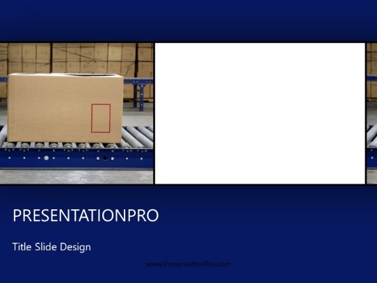Conveyor Belt PowerPoint Template title slide design