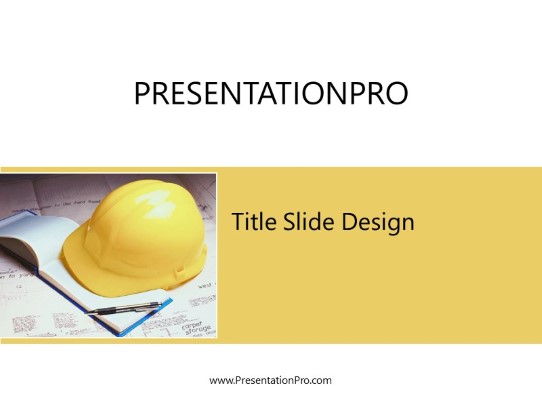Plan It PowerPoint Template title slide design