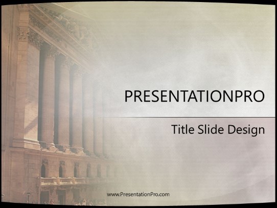 Strcture PowerPoint Template title slide design