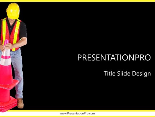 Unstackin PowerPoint Template title slide design