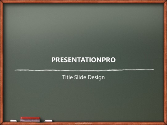 Board PowerPoint Template title slide design