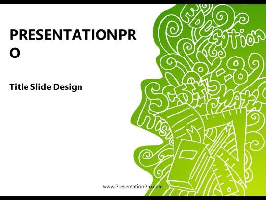 Powerpoint Templates Education Doodle Green Education Template Presentation Designs From Presentationpro