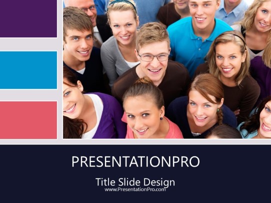 Graduating Class PowerPoint Template title slide design