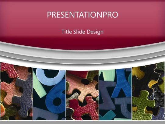 Learning Games 02 Red PowerPoint Template title slide design
