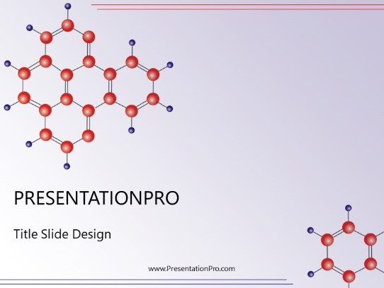 Molecule Structure PowerPoint Template title slide design