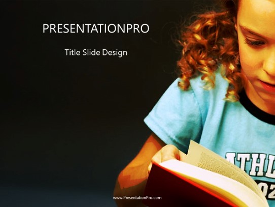 Reading PowerPoint Template title slide design