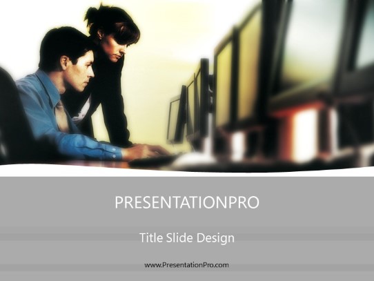 Show Me 04 Color PowerPoint Template title slide design