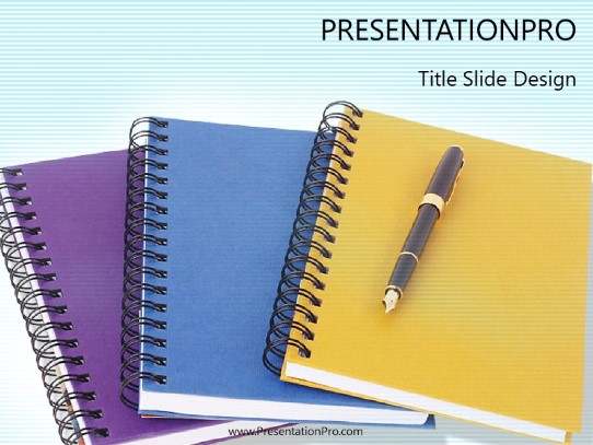 Take Note PowerPoint Template title slide design