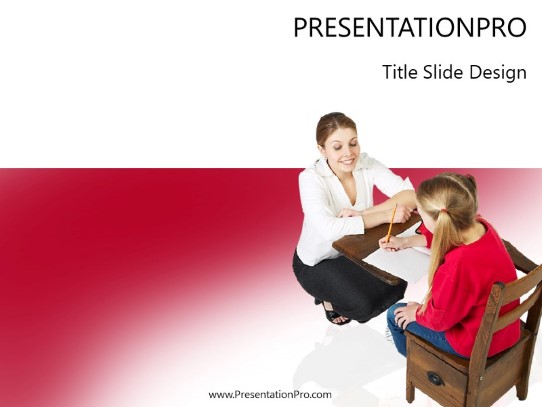 Teach Me PowerPoint Template title slide design