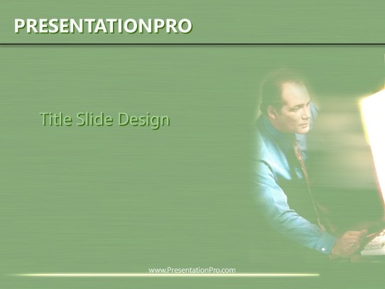 Teacher 2 PowerPoint Template title slide design