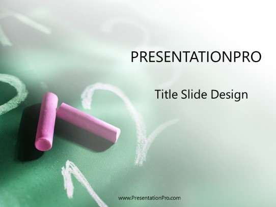 Chalk PowerPoint Template title slide design