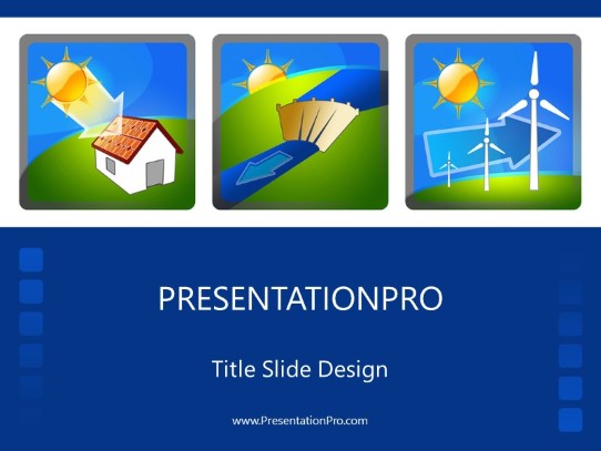 Iconic Energy PowerPoint Template title slide design