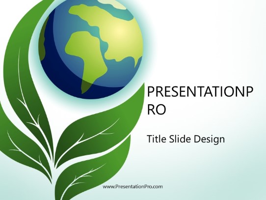 Nature PowerPoint Template title slide design