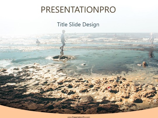 Shore Cleanup PowerPoint Template title slide design