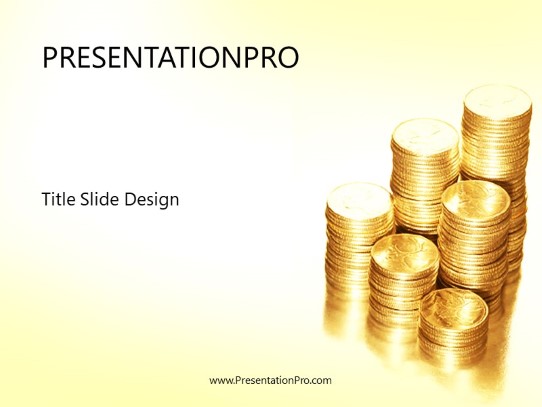 Canadian Quarters PowerPoint Template title slide design