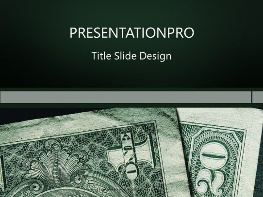 Cash04 PowerPoint Template title slide design