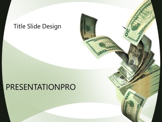 Cash Excess PowerPoint Template title slide design