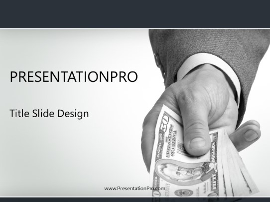 Cash Offer PowerPoint Template title slide design
