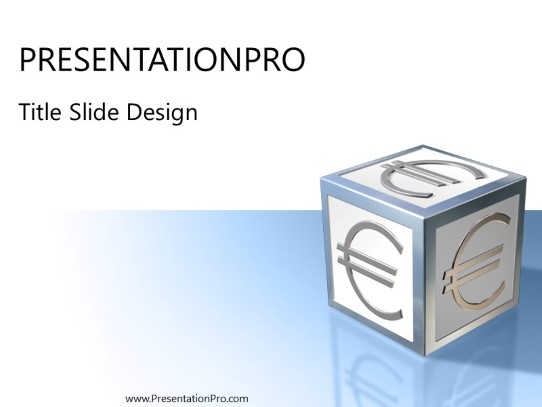 Eurocube PowerPoint Template title slide design