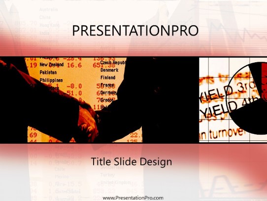 Financial03 PowerPoint Template title slide design