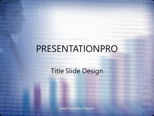 Sales PowerPoint Template title slide design