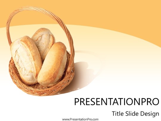 Bread PowerPoint Template title slide design