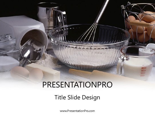 Ingredients PowerPoint Template title slide design