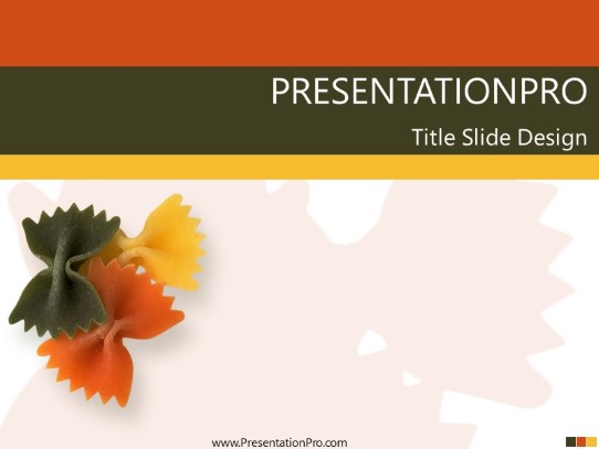 Pasta PowerPoint Template title slide design